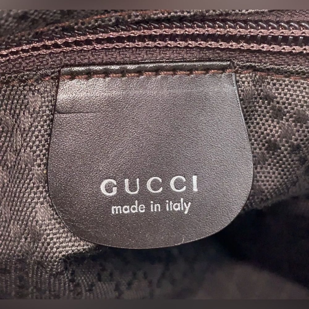 Authentic Gucci Vinatge Nylon Brown Large Hobo shoulder bag/Weekend/travel bag - Picture 16 of 16